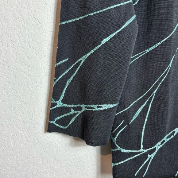 Ming Wang Grey Blue Women Blazer Size XS Brand New Granite Dawn Brand New - Picture 4 of 6